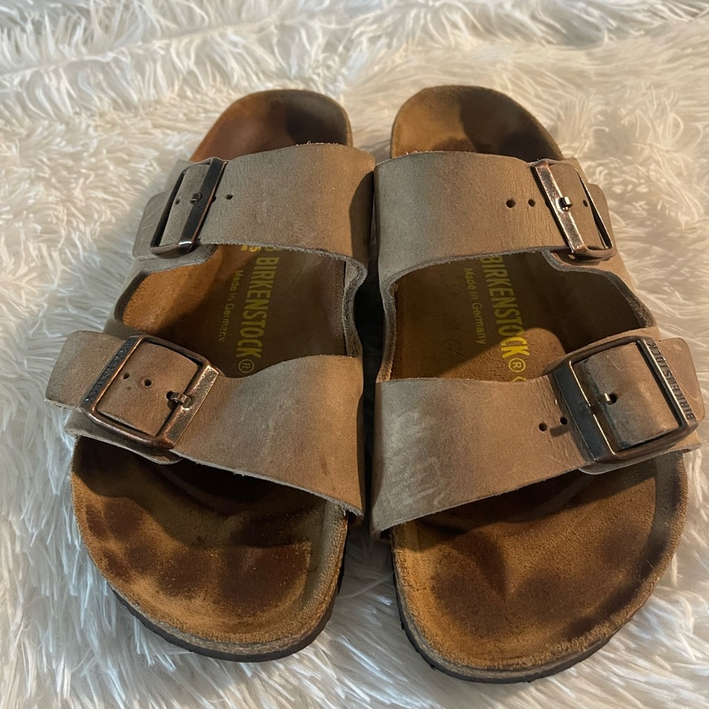Birkenstock Tan Double-Strap Sandals